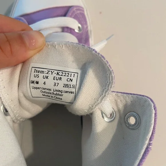 purple off brand converse - Picture 3 of 3